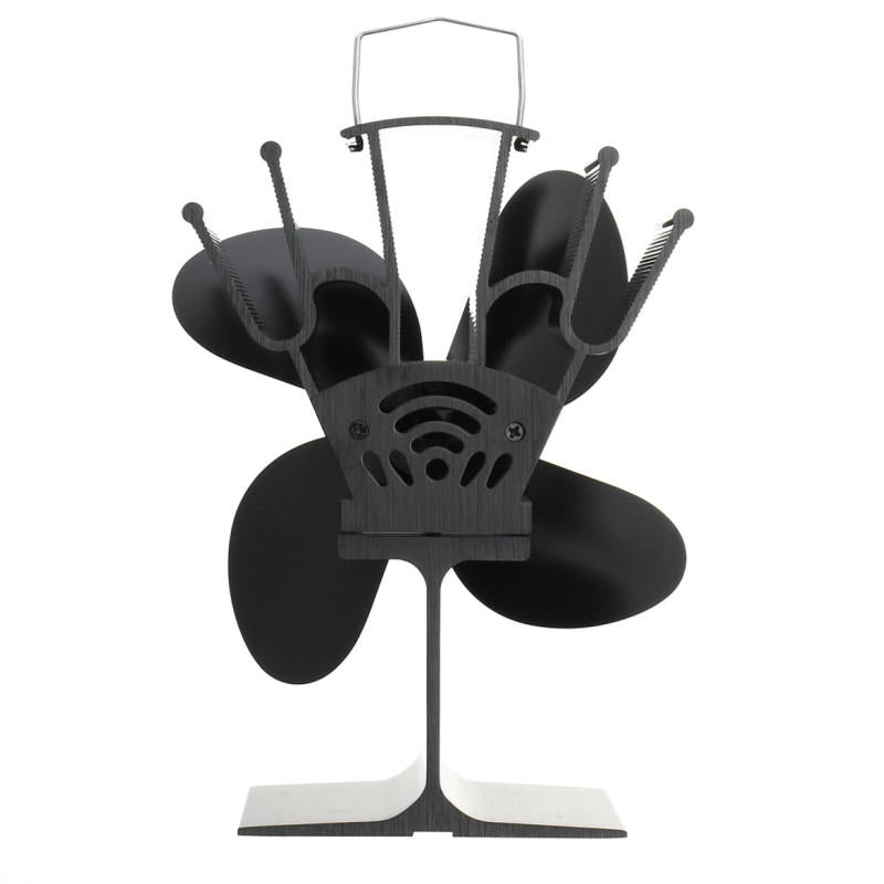 8.8inch 4 Blades Fireplace Fan Wood Burner Stove Thermal Heat Power Fan