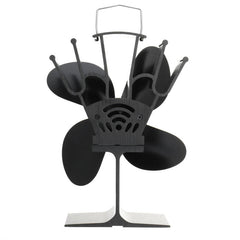 8.8inch 4 Blades Fireplace Fan Wood Burner Stove Thermal Heat Power Fan