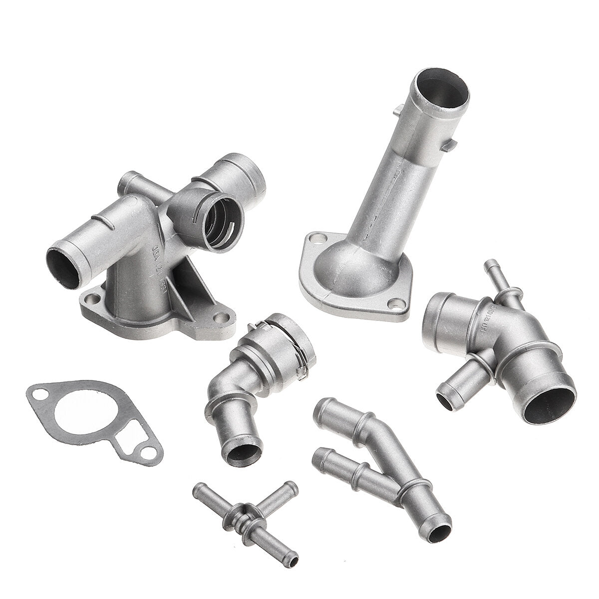 6PCS Aluminum Coolant Flange Pipe Upgrade Kit