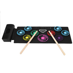 Folded Silicone Electronic Drum Thicken Drum With MIDI