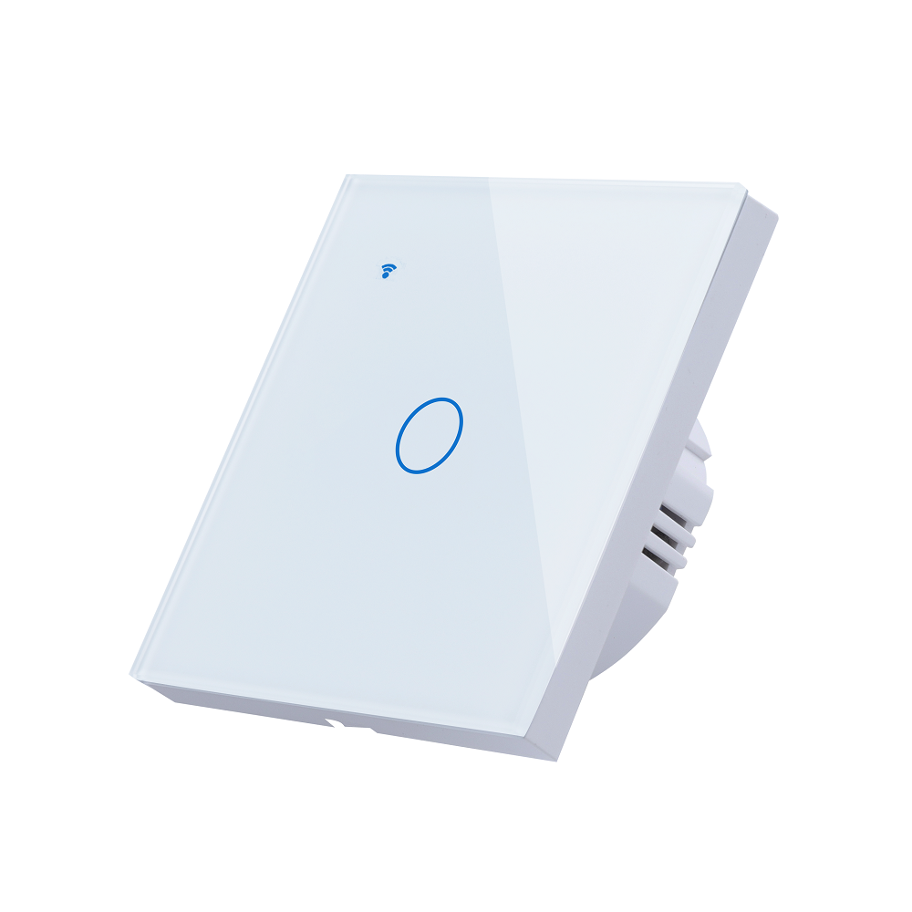 WiFi Wireless 1Gang 2 Way Smart Wall Touch Switch AC 100V/220V Wireless Wall Light Switch EU/UK Standard Smart Home