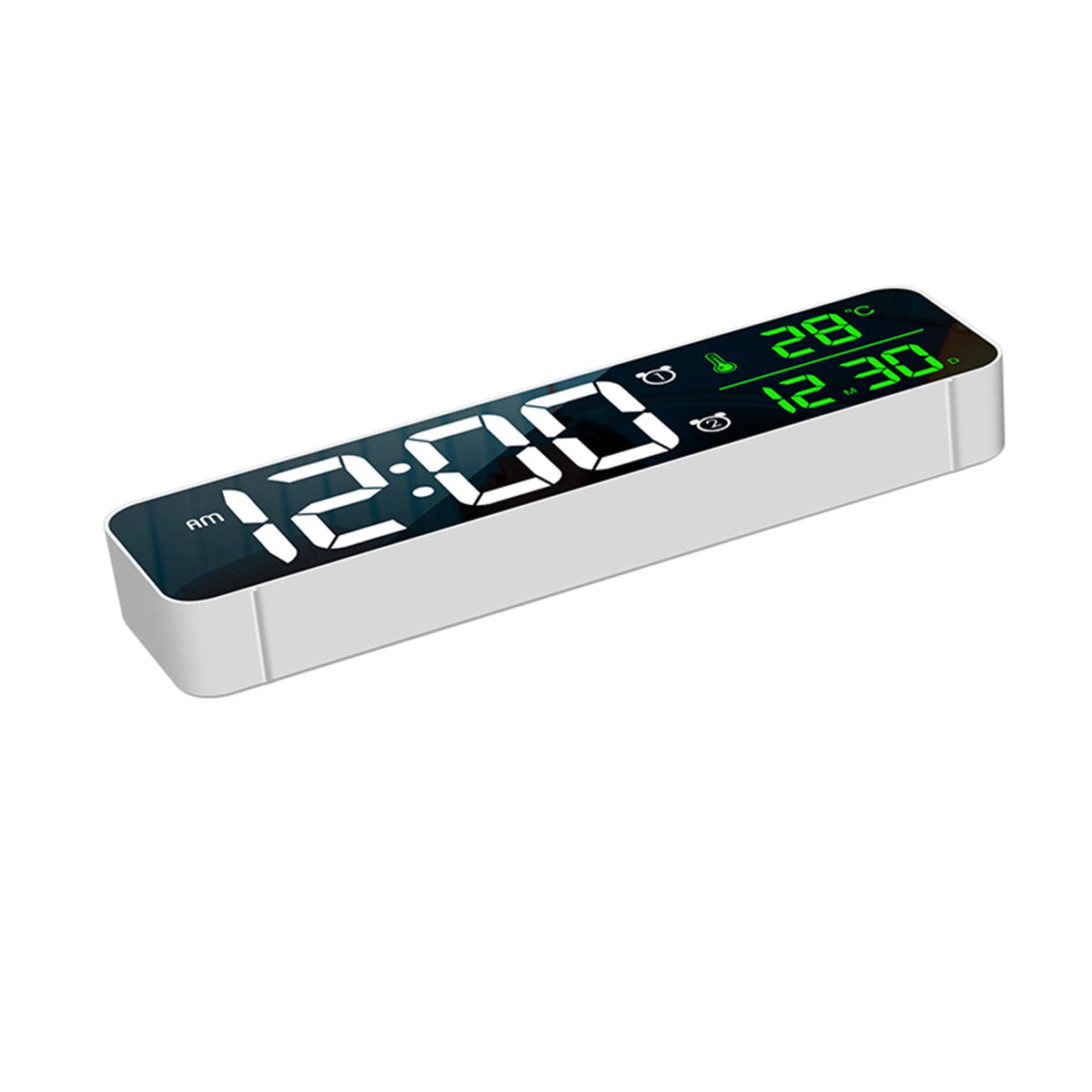 LED Digital Alarm Clock Wired Watch for Bedroom Table Digital Snooze Mirror Clock