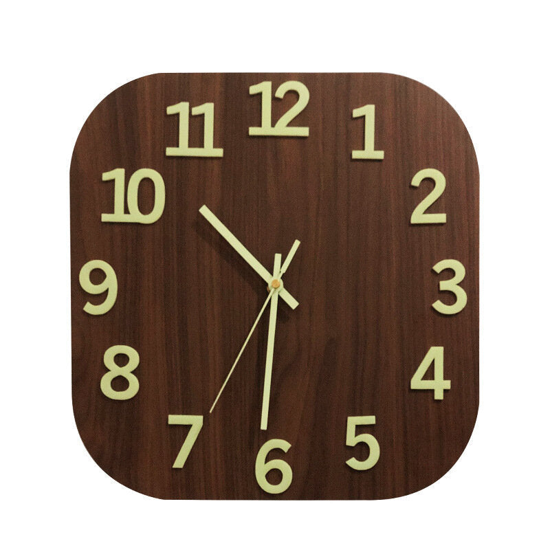 Luminous Clock Wall Clock Living Room Stereo Large Digital Enhancement Long Effect Luminous Clock Bedroom Wall Watch