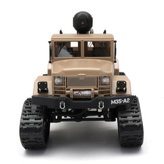 2.4G 4WD Rc Car 720P 0.3MP WIFI FPV Brushed Off-road Military Truck W/ LED Light