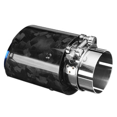 63mm-89mm Universal Air Vent Gas Outlet Glossy Forged Carbon Fiber Exhaust Pipes Modified Tail Throat