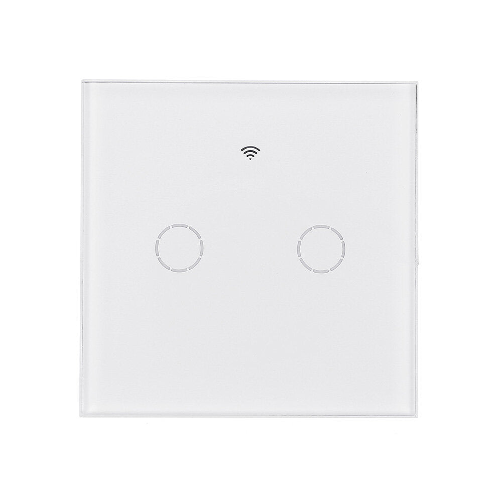 EU/UK 1/2/3 Gang eWelink WIFI Smart Wall Light Switch Touch Panel APP Remote Control Switch Single Live Wire No Neutral Line Switch