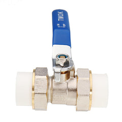 3/4" 1" 1-1/4" PPR Brass Ball Valve Heat Fusion Double Union Socket Plumbing Fitting
