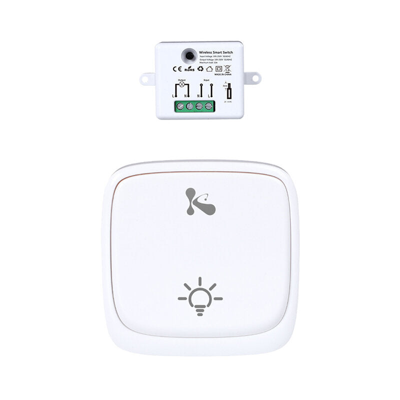 Smart Switch Wireless Remote Control Panel Built-in Generator 433MHz