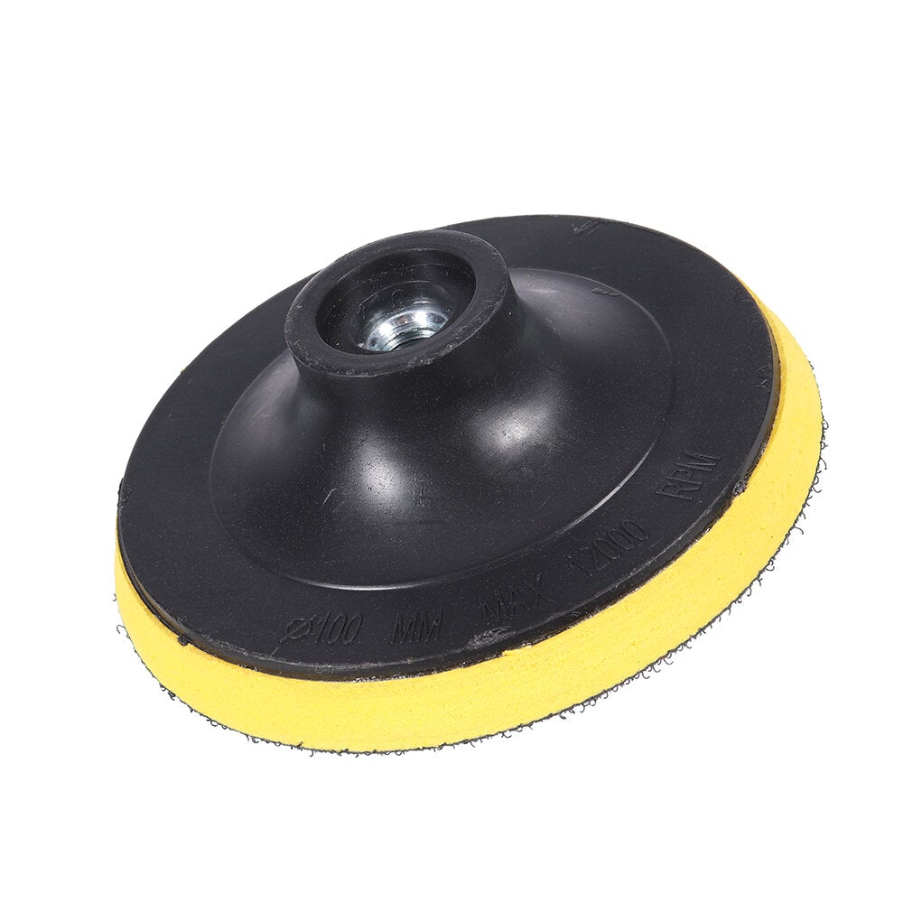 4 Inch Sanding Pad with 10pcs Sandpapers and 5pcs Flange Nuts Grinding Accessories for Polishing Abrasive Tools