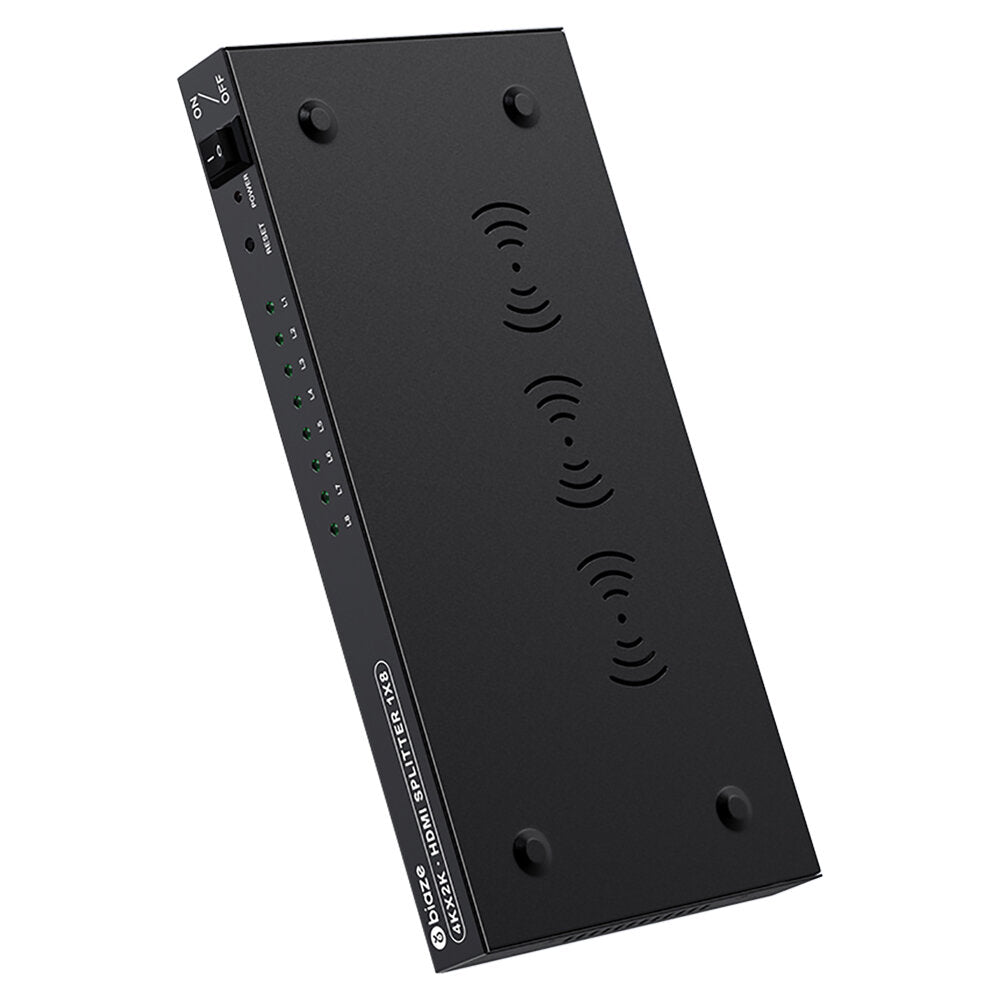 1 in 8 out HDMI-compatibility Splitter 4K/30Hz Resolution 5V Power Supply for Mac Windows PC Laptop