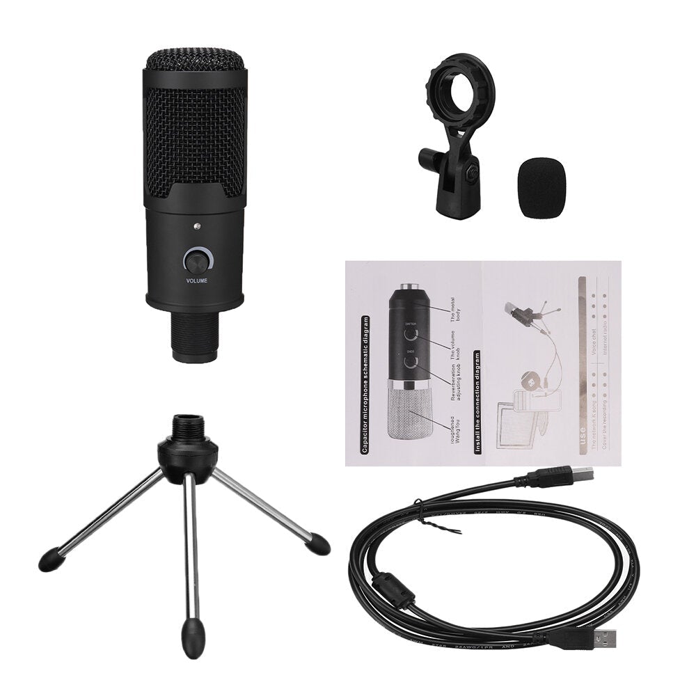 USB Microphone Professional Condenser Microphones For PC Computer Laptop Recording Studio Singing Gaming Streaming Mikrofon