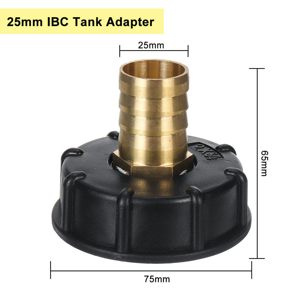 3/4 Inch 1 Tank Adapter Ball Valve Thread Cap Garden Hose Connector