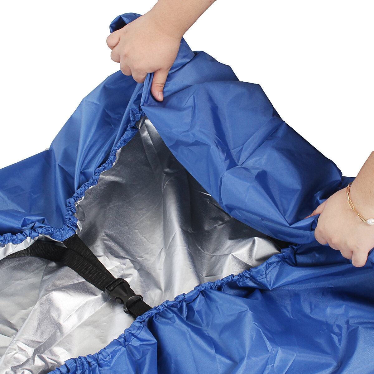 Waterproof Oxford Kayak Cover Storage Dust Cover Anti-UV Sunblock Shield for 6.8-19.6ft Fishing Boat/Kayak/Canoe