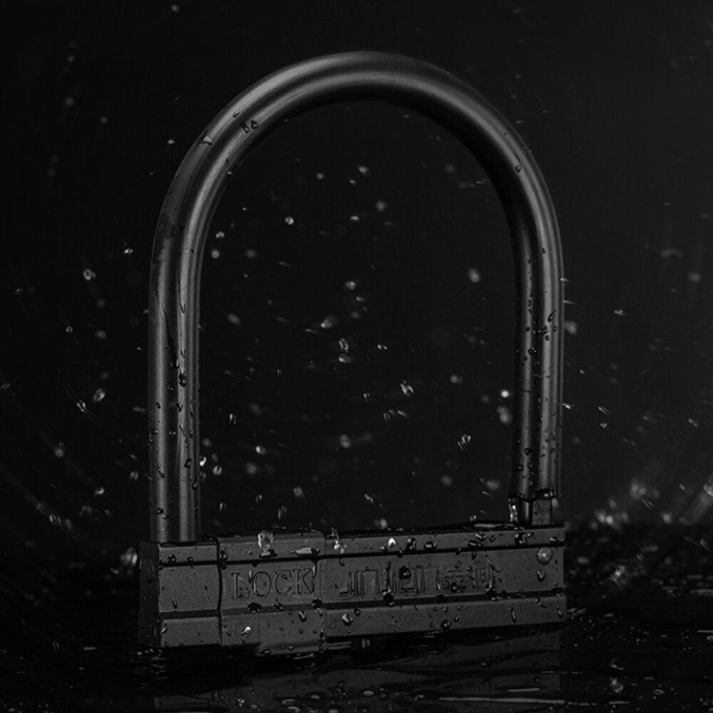 Bicycle U Lock Anti-theft Safety Motorcycle Scooter Cycling Lock with 3 Keys Outdoor Camping Travel