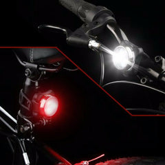 Bike Light Set 4 Modes USB Rechargeable Bicycle Headlight Safety Warning Taillight Outdoor Cycling for ADO