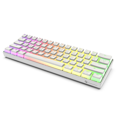 Wired Mechanical Keyboard Optical Switch Pudding Keycaps RGB 61 Keys Hot Swappable Gaming Keyboard New Version