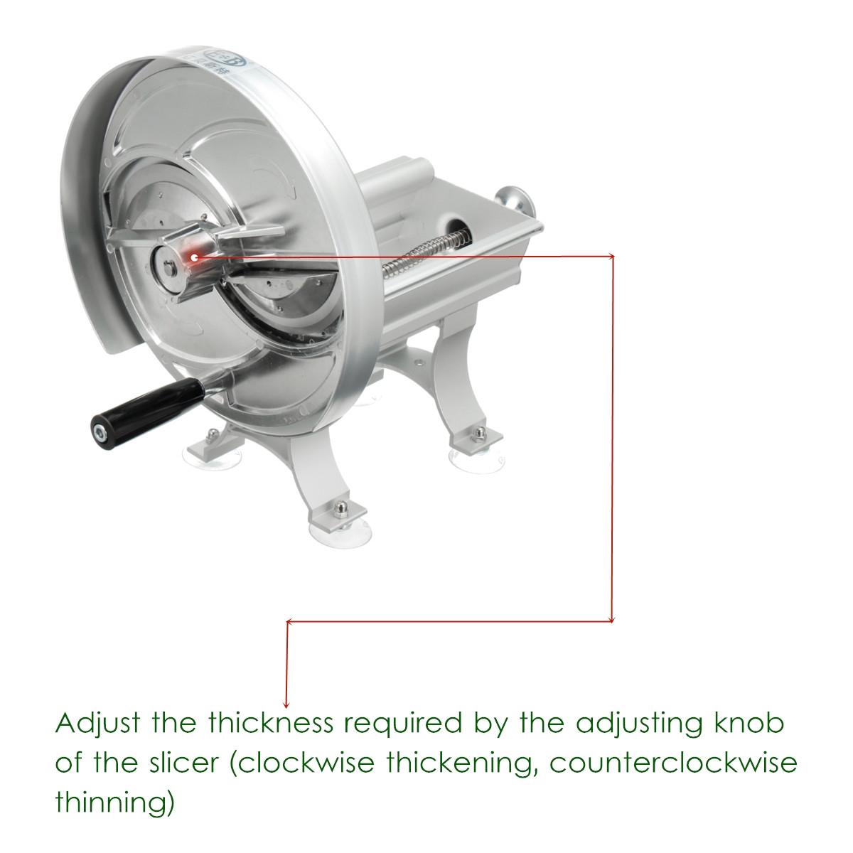 Silver Stainless Steel Slicer Manual Commercial Fruit Vegetable Slicing Machine Tools
