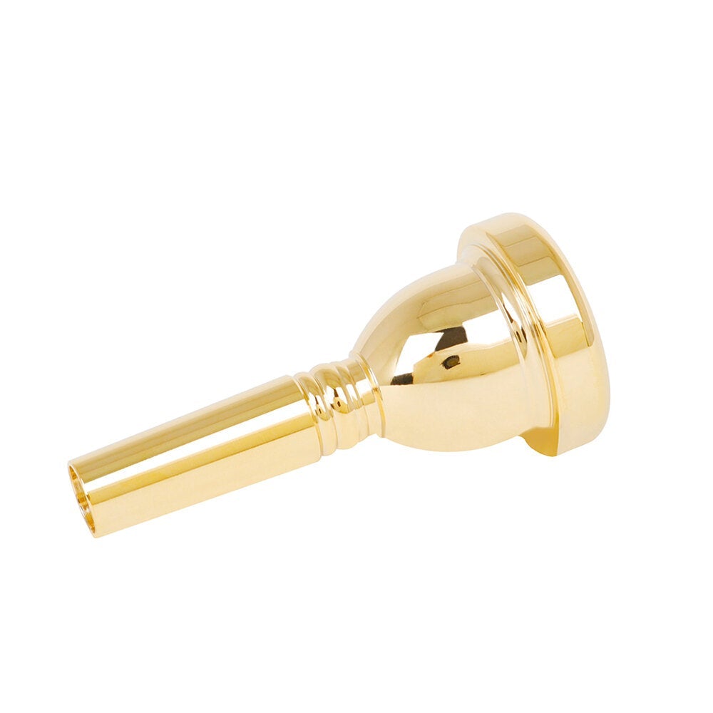 12.7 mm Bach Tenor Trombone 5G Mouthpiece Brass + Lacquered Gold Trumpet Accessories Golden