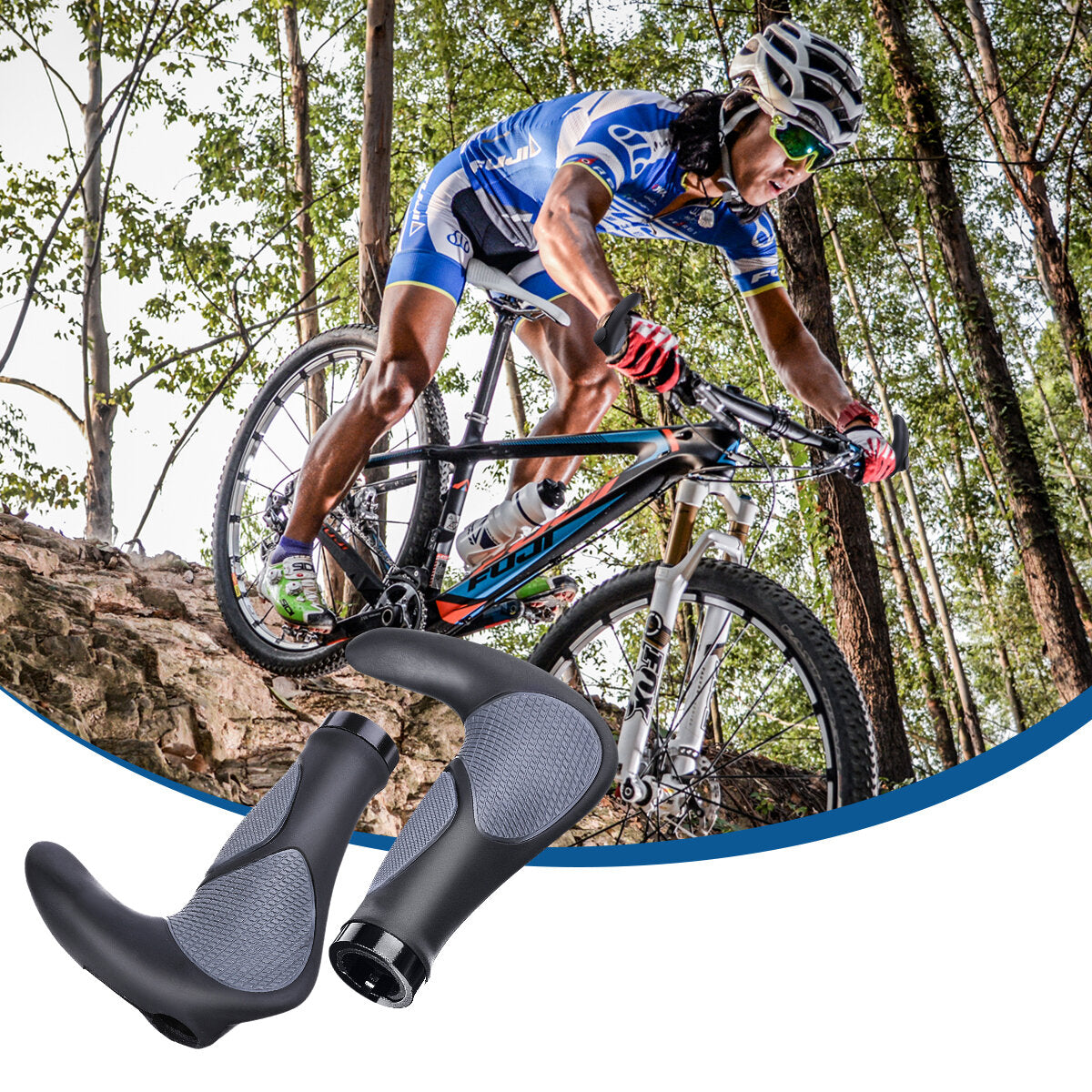 Bike Grips Non-slip Comfort Waterproof Bike Handlebar Grips for MTB Road Bike