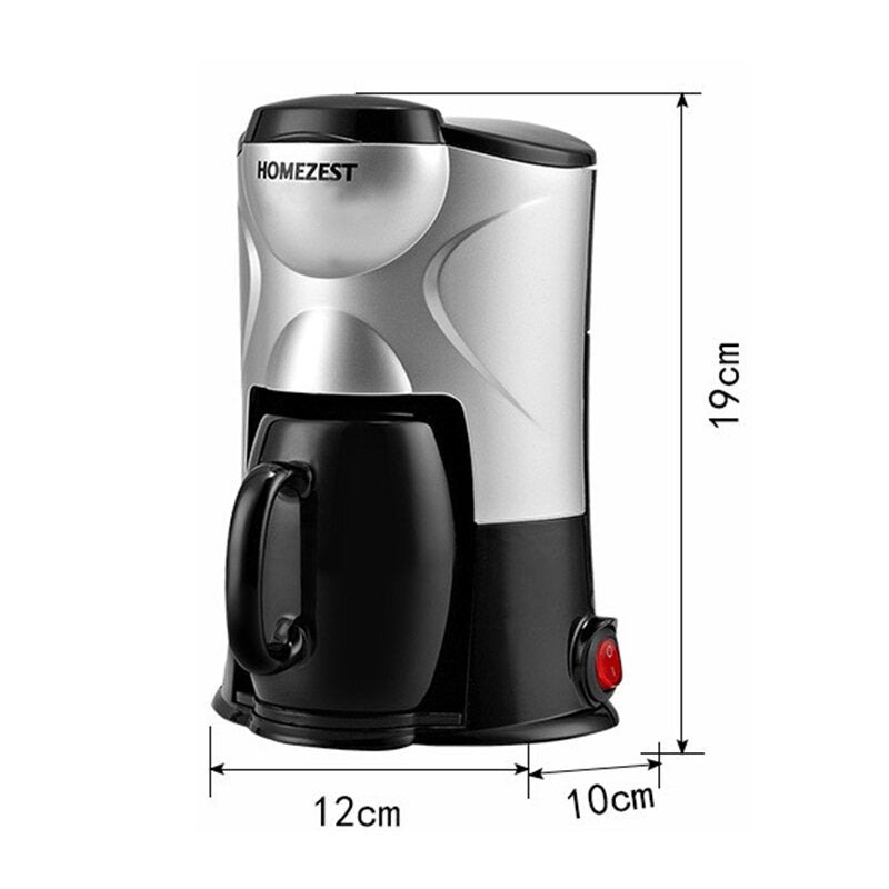 Coffee Maker 300W 150ml Single Serve Brewer Fully Automatic Portable American Coffee Machine