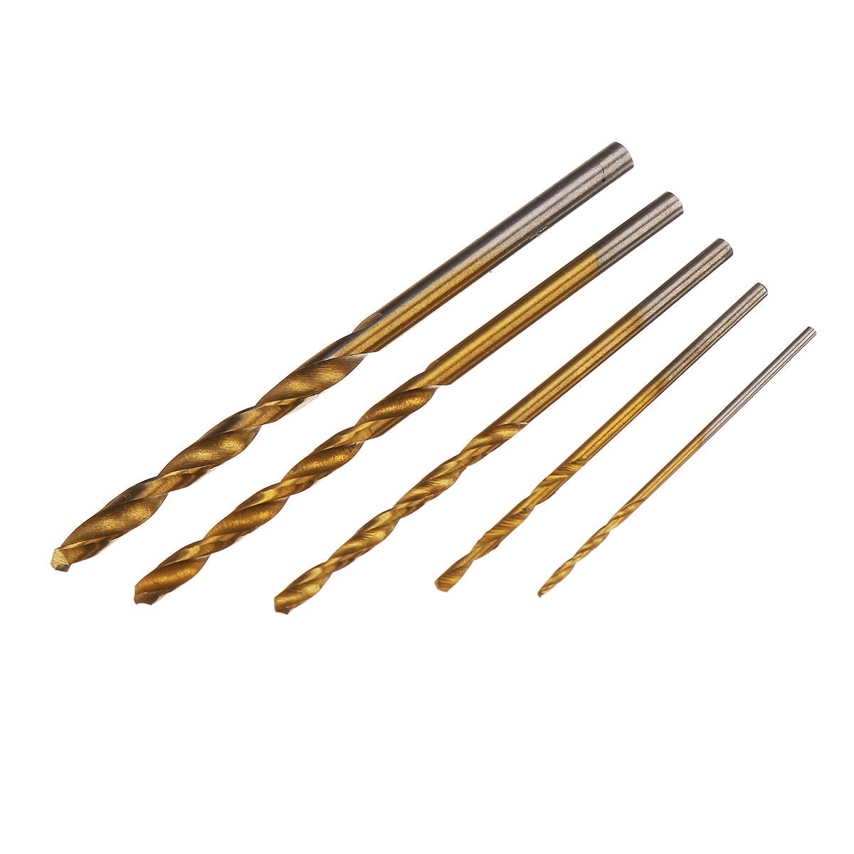 50pcs Titanium Coated High Speed Steel Twist Drill Bit1/1.5/2/2.5/3mm BitWoodworking
