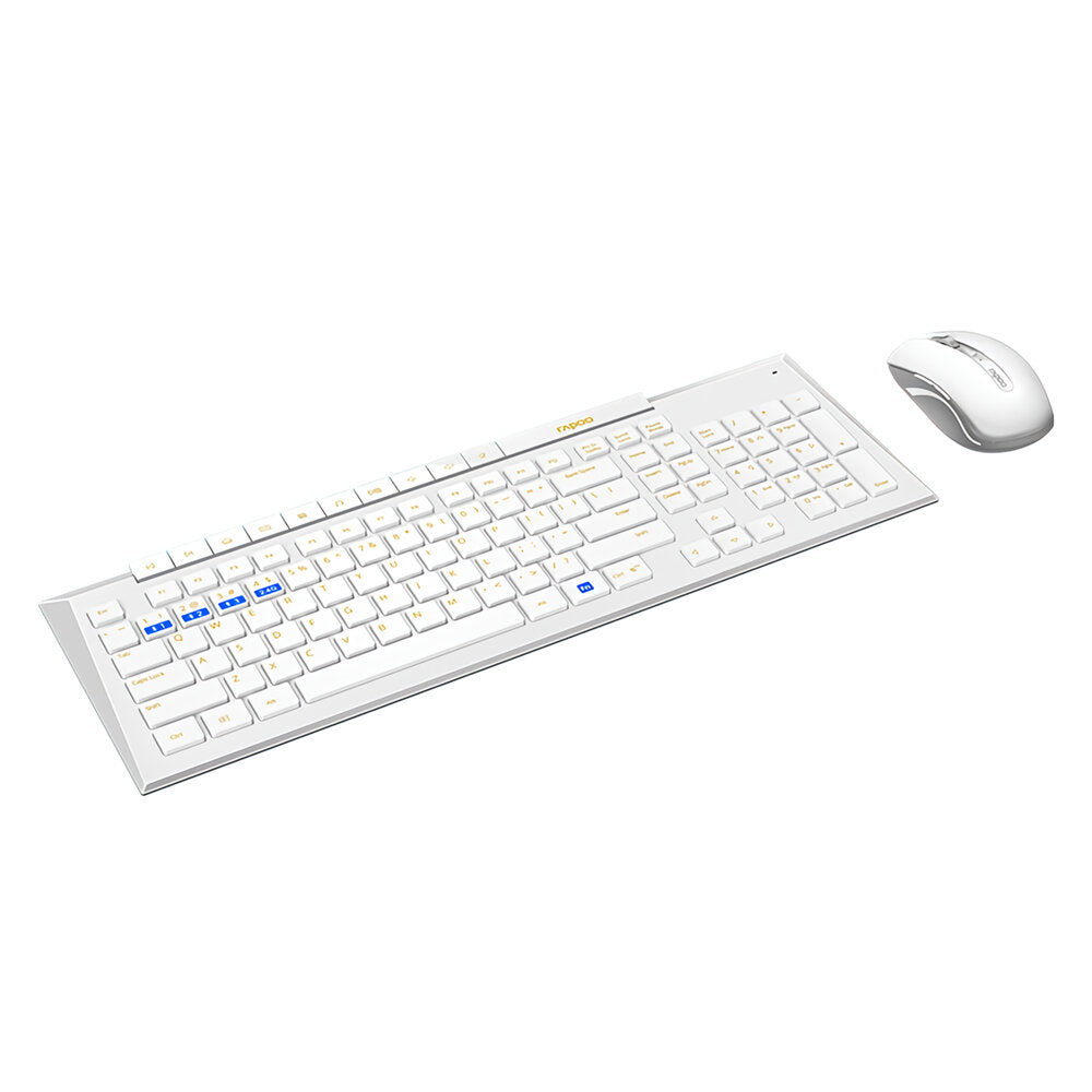 Multi-Mode Wireless Keyboard & Mouse Set Bluetooth 3.0/4.0/2.4GHz 113 Keys Keyboard 1600DPI Mouse Office Business Keyboard & Mouse Combo