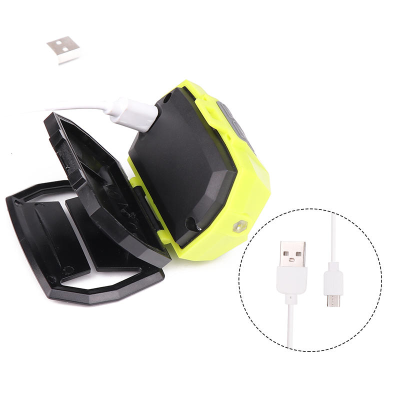 COB LED Headlamp USB Interface Waterproof Camping Hiking Cycling Fishing Light Bike Bicycle