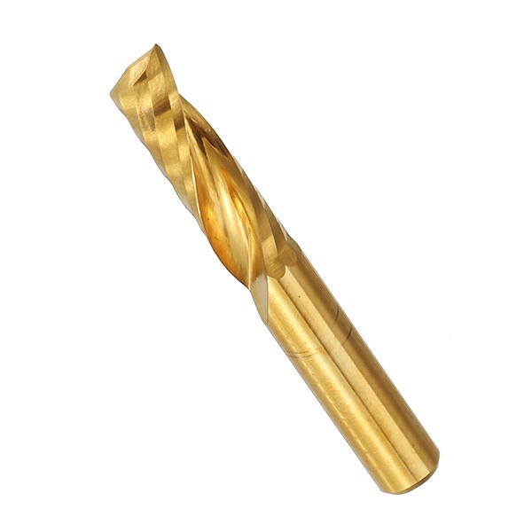 6mm Shank Single Flute 12/15/17/22mm End Mill Cutter Titanium Coated Spiral Drill CNC Bit