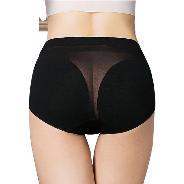 Plus Size Translucent Mesh High Waist Breathable Panties
