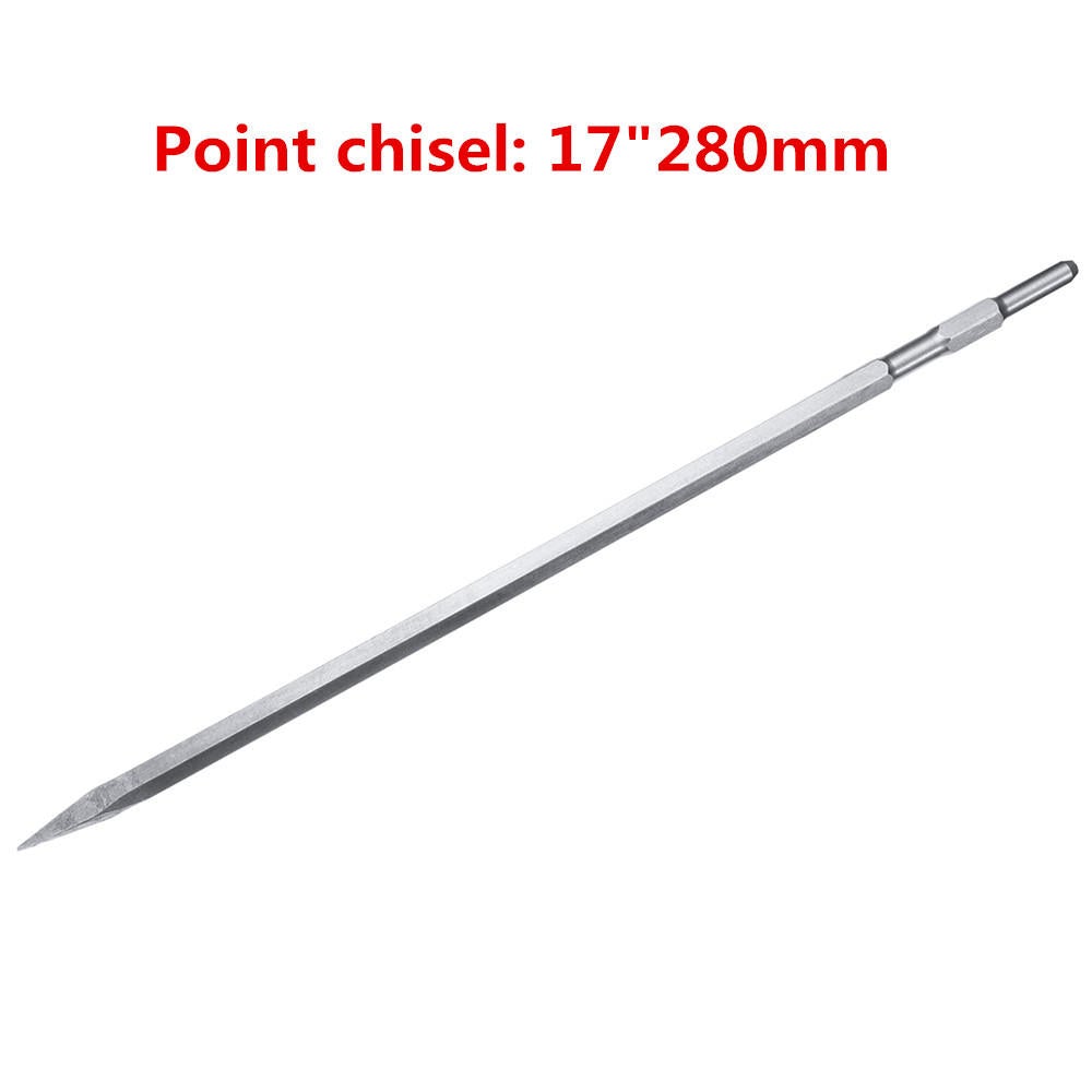 17mm SDS Plus Chisel Flat/Point/U Type For Electric Hammer Drill Jackhammer 0810/0840