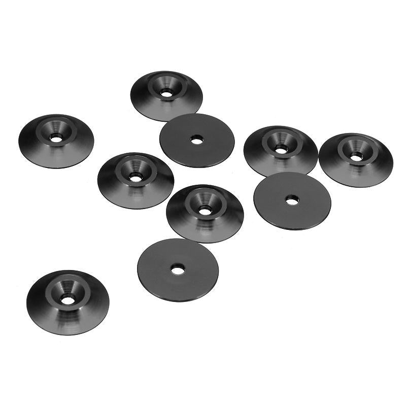 10cs M3 Countersunk Conical Grommet Gasket Washer Spacer Multi-color