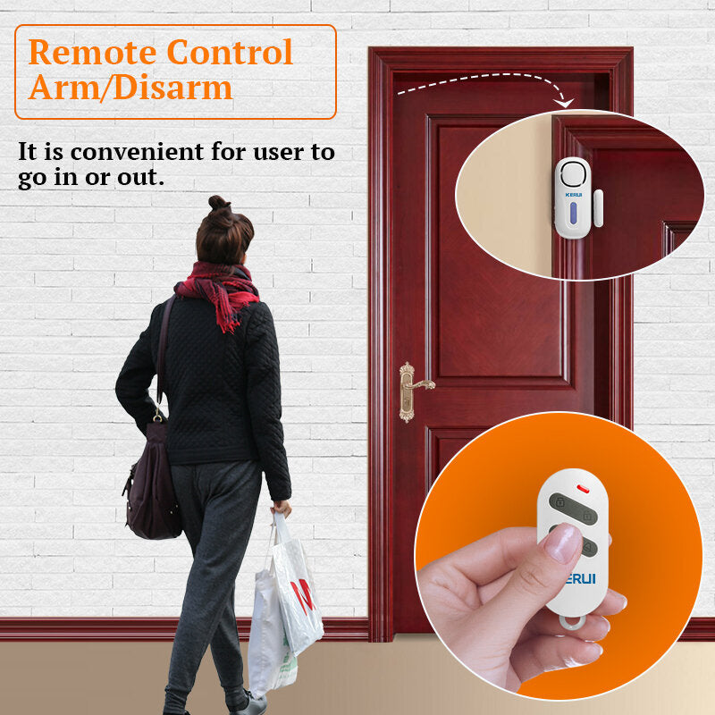 Wireless Door Window Entry Security Burglar Sensor Alarm PIR Magnetic Smart Home Garage System Remote Control