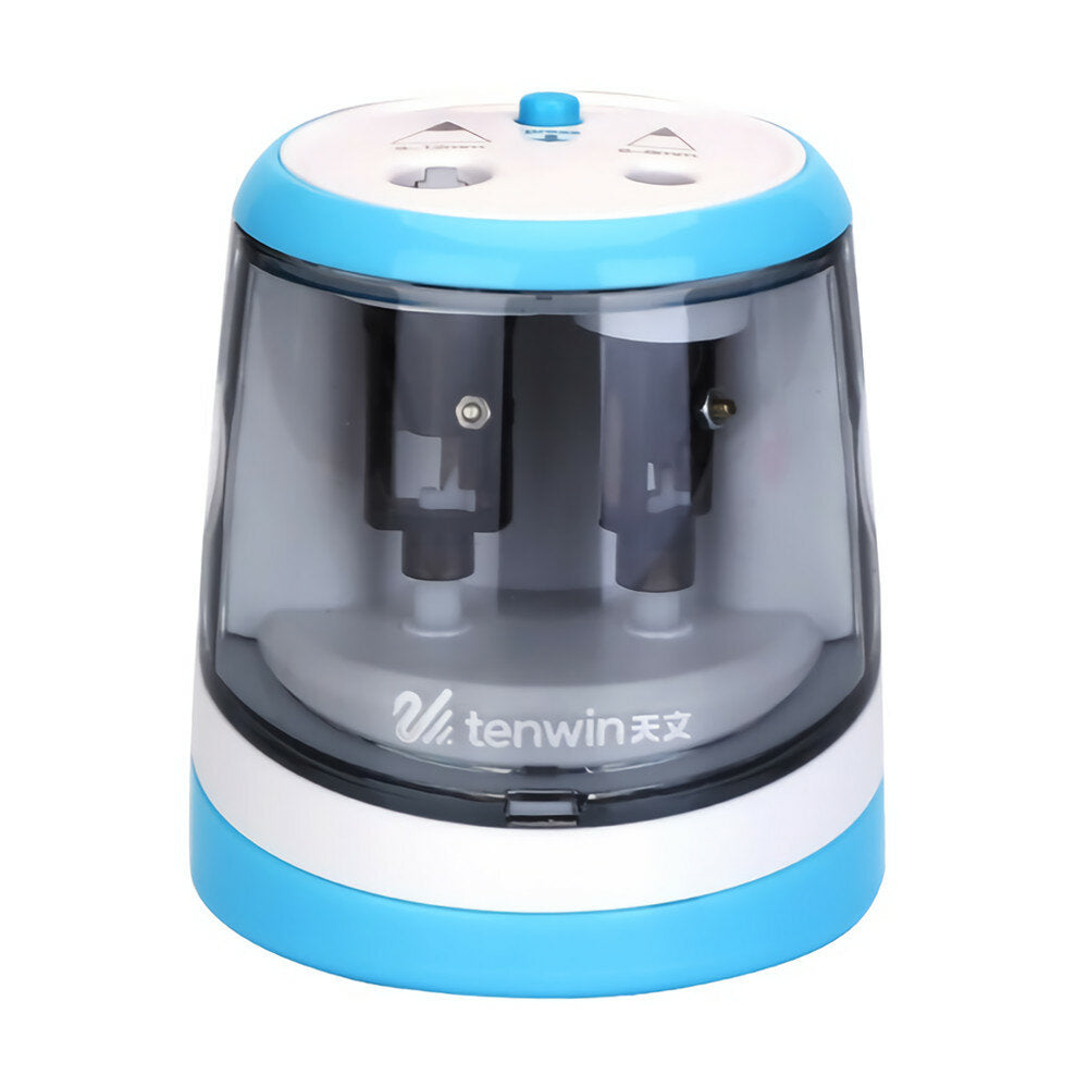 Electric Pencil Sharpener Dual Holes Electric Touch Switch Pencil Sharpener Portable Stationery Supplies