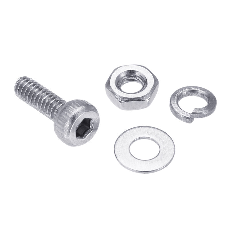 600Pcs M2 304 Stainless Steel Hex Socket CapButtonFlat Head Screw Washer Nut Kit