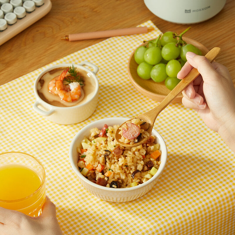 Mini IH Rice Cooker 600W 0.8L Mobile Heating Multifunctional Low Sugar