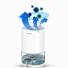 Mini Dehumidifier Air Dryer Moisture Absorber Powerful Dehumidification Negative Ion Sterilization 1000ml Water Tank