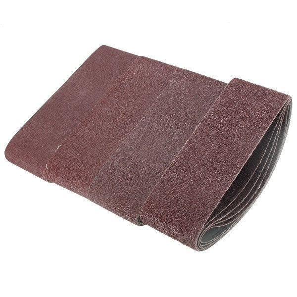 20pcs 75mm x 457mm Sanding Belts Power Tool Sander Mixed Grit Grinding Sanding Belts 40/60/80/120 Gr
