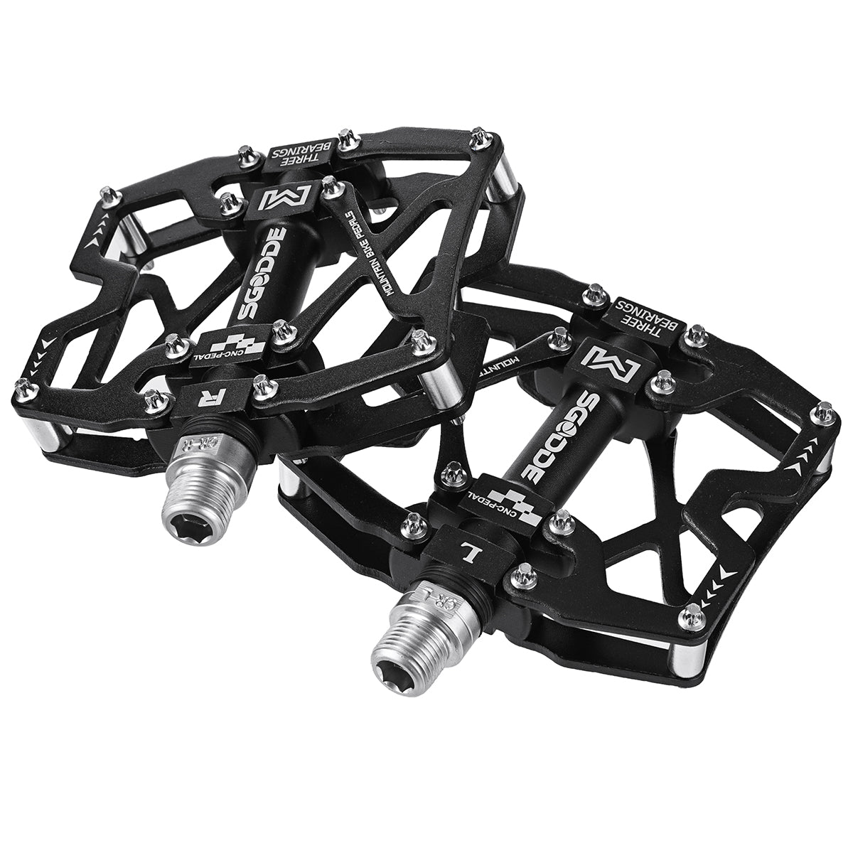 1 Pair Bike Pedals Aluminum Alloy Cycling Bicycle Platform Anti-slip