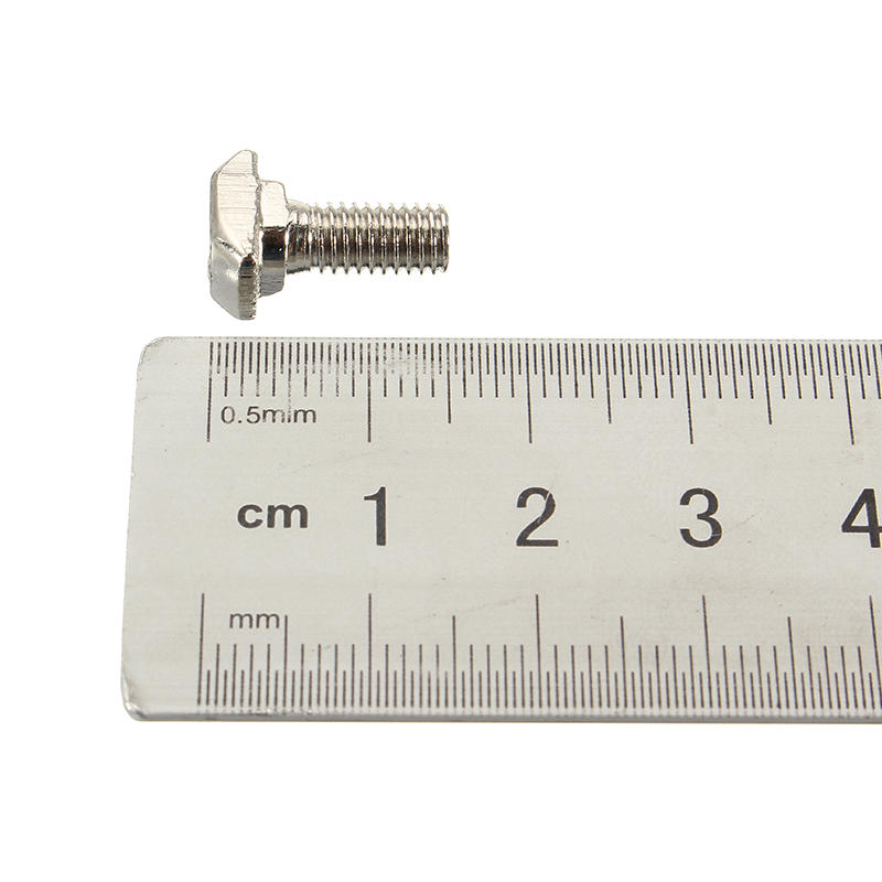 10Pcs M5 20 T-Bolt Carbon Steel European Standard Screws