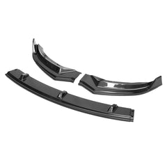 Carbon Black Front Bumper Lip Body Protector Kit Spoiler