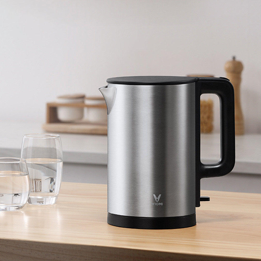 1.5L 1800W Electric Kettle Thermostat Anti-scalding Home 304 Stainless Steel Water Kettle