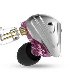 Earphone Terminator Hi-Fi DJ Monitor Super Bass 3.5mm Wired Stereo Headphone Earbuds [12 Drivers]