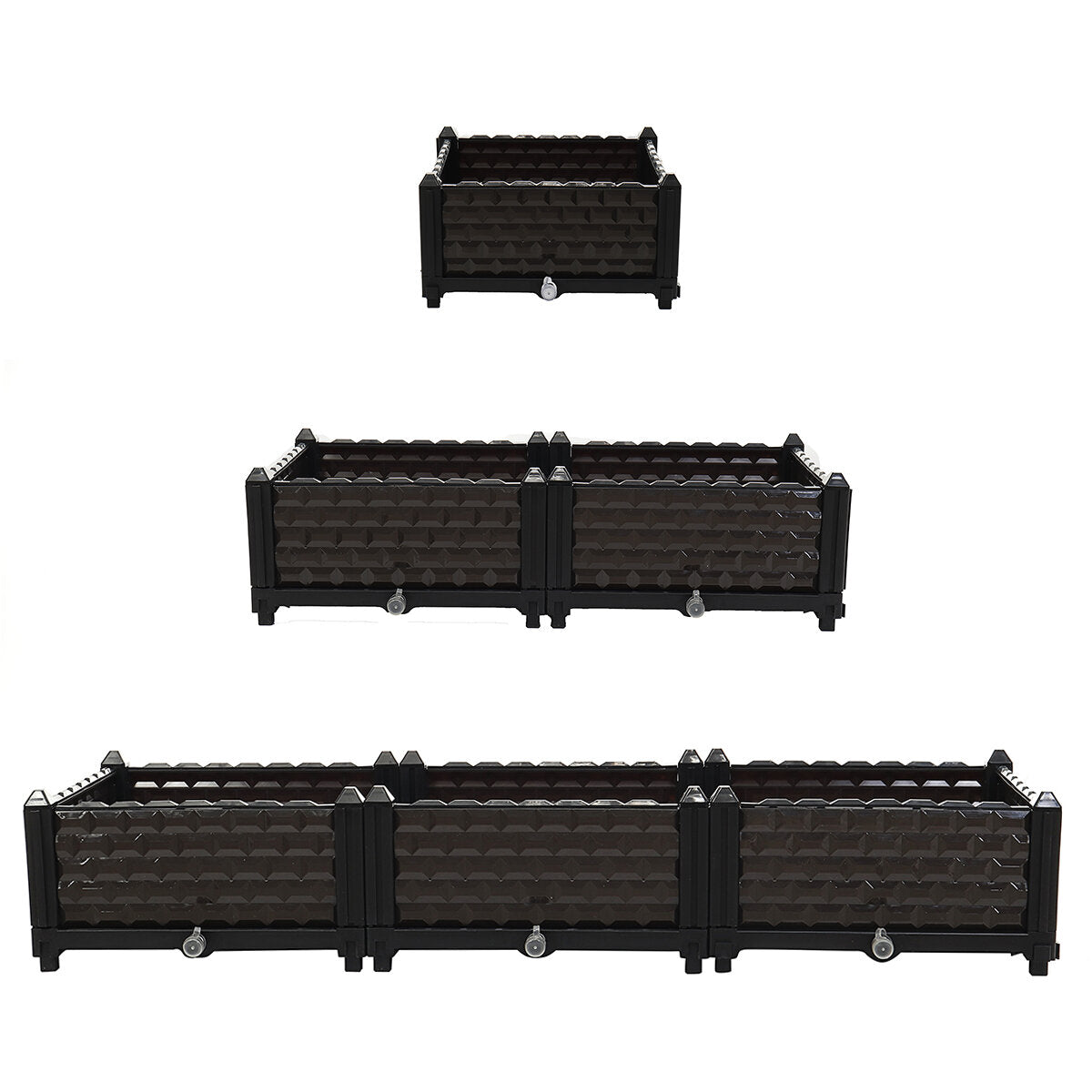 Raised Garden Bed Flower Vegetable Planter Herb Box Planter Deck Indoor Outdoor