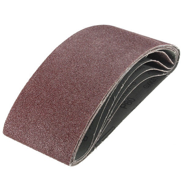 20pcs 75mm x 457mm Sanding Belts Power Tool Sander Mixed Grit Grinding Sanding Belts 40/60/80/120 Gr