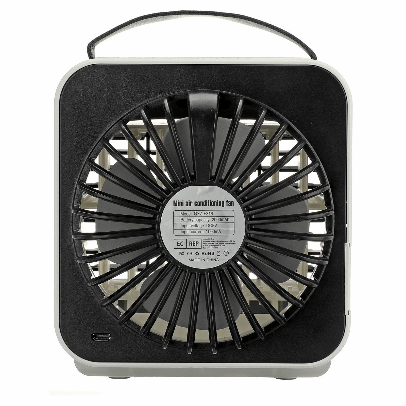 3-in-1 Mini Air Cooler Portable Lightweight Rechargeable 3 Wind Speed Air Conditioner