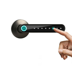 Fingerprint Door Lock Smart Bluetooth Password Handle Lock APP Unlock Keyless Entry Works with iOS/Android