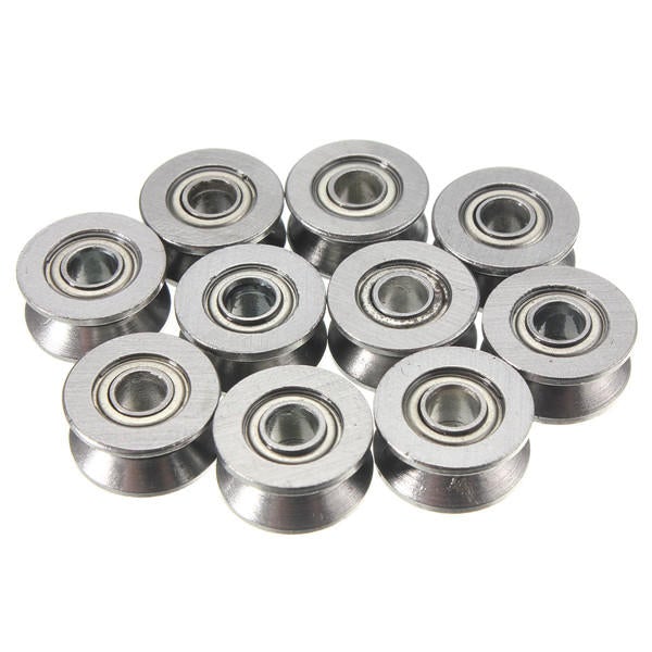 10pcs V Groove Sealed Ball Bearings V Groove 4x13x6mm 1.5mm Deep Ball Bearings