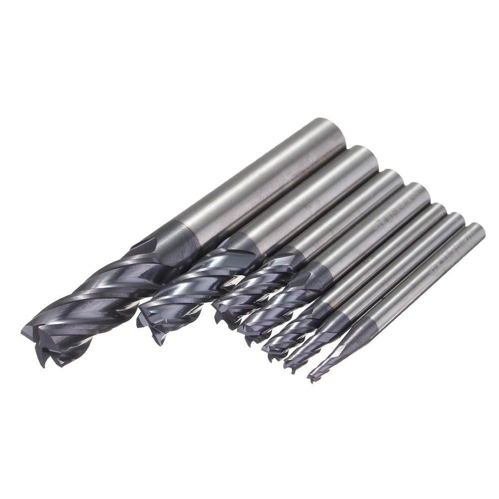 2/3/4/5/6/8/10mm Milling Cutter Tungsten Steel Coated 4 Flutes End Mill CNC Tool
