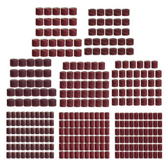 319pcs 3/8 1/4 1/2 Inch Sanding Bands Drums Sleeves 60 120 320 Grit Sanding Drum