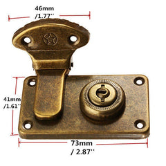 Wooden Lock Suitcase Box Lock Around the Trunk to Lock